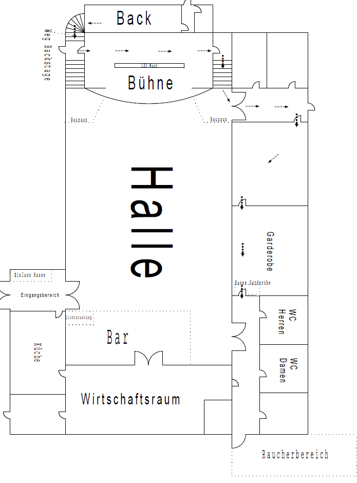 Technischer Bühnenentwurf für Event-Infrastruktur